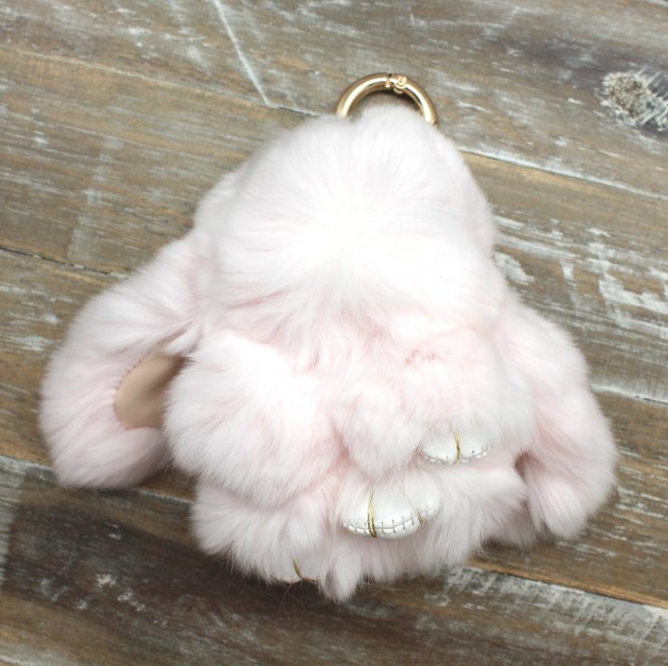 A photo of the Faux Fur Bunny Keychain product