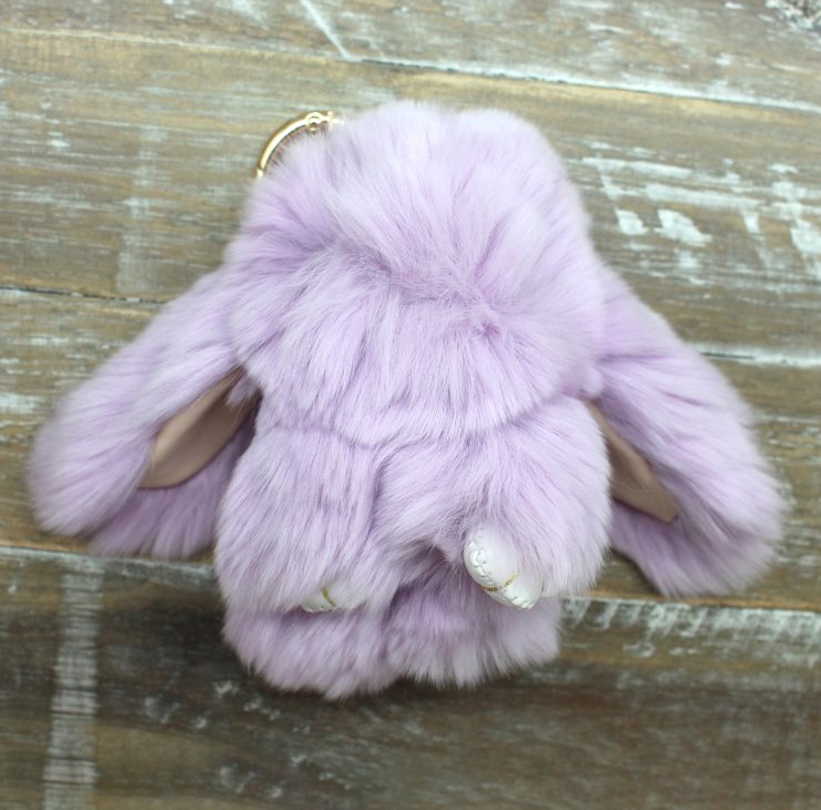 A photo of the Faux Fur Bunny Keychain product