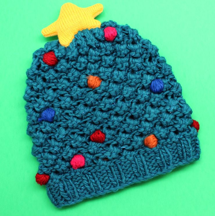 A photo of the Christmas Tree Beanie product