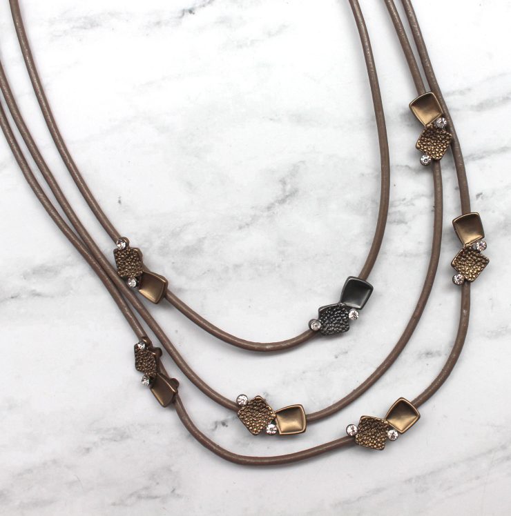 A photo of the Fashion Squared Necklace product