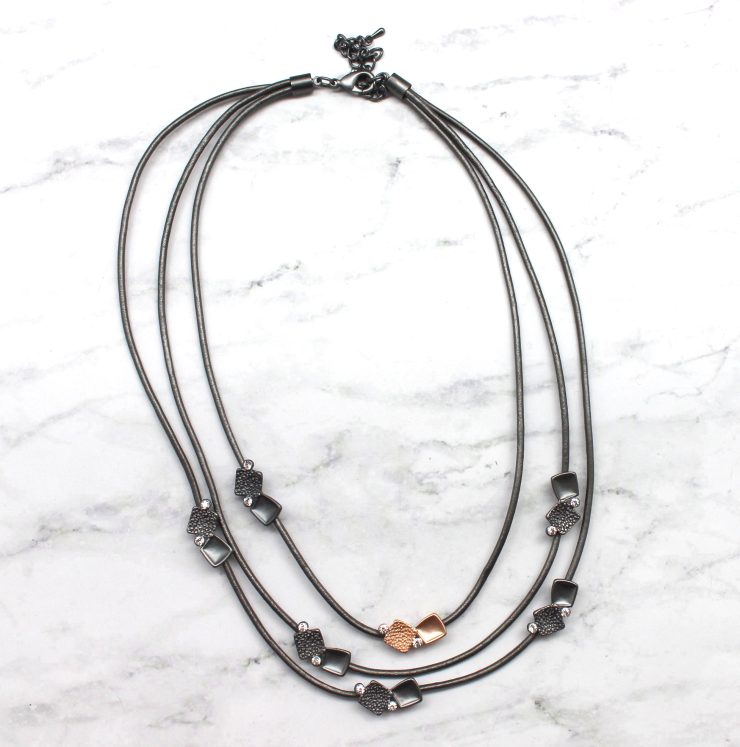 A photo of the Fashion Squared Necklace product