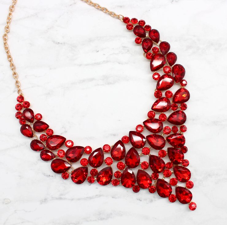 A photo of the Lady In Red Necklace product
