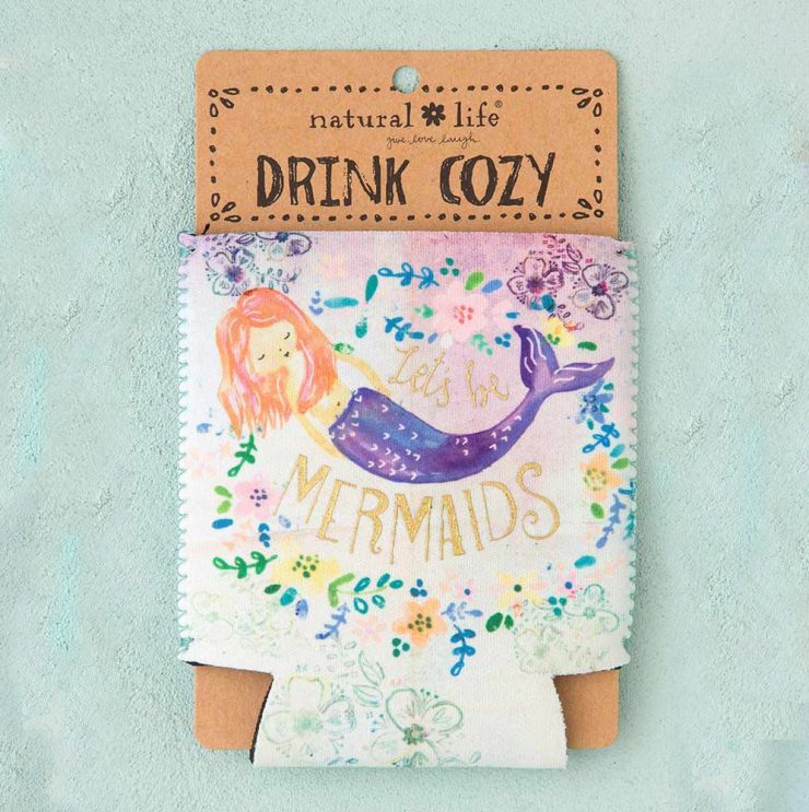 A photo of the Let's Be Mermaids Drink Cozy product