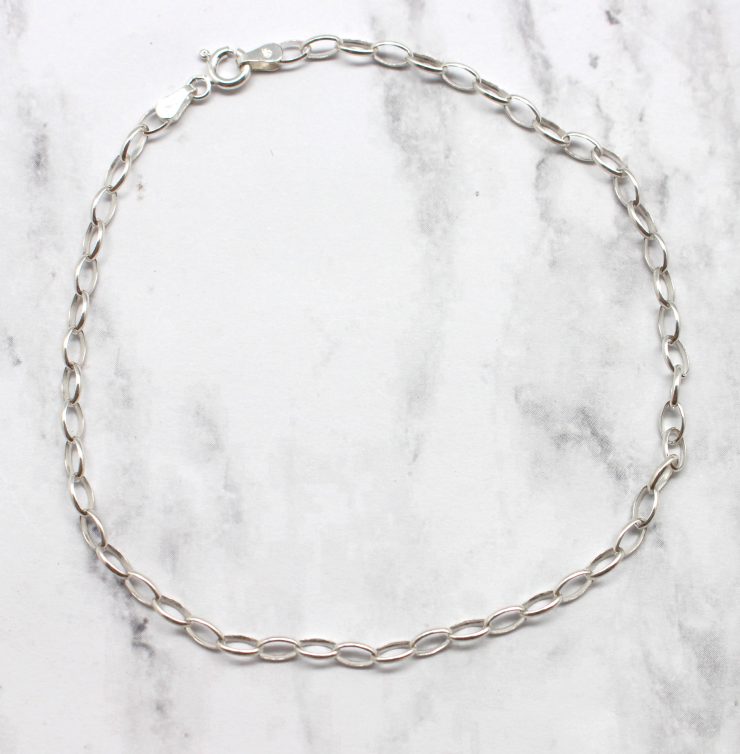 A photo of the Oval Link Anklet product