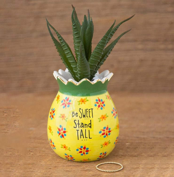 A photo of the Pineapple Faux Succulent product