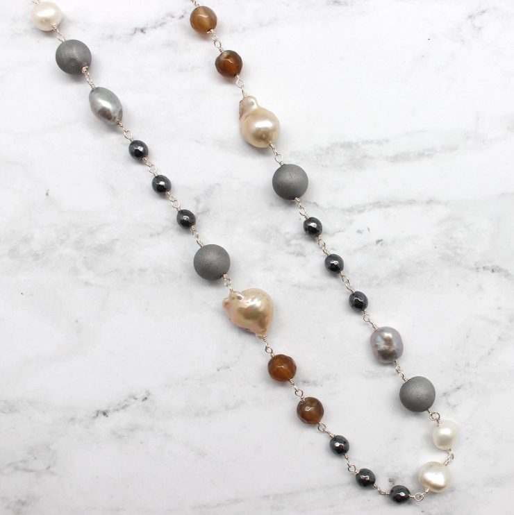 A photo of the Precious Pearl Necklace product