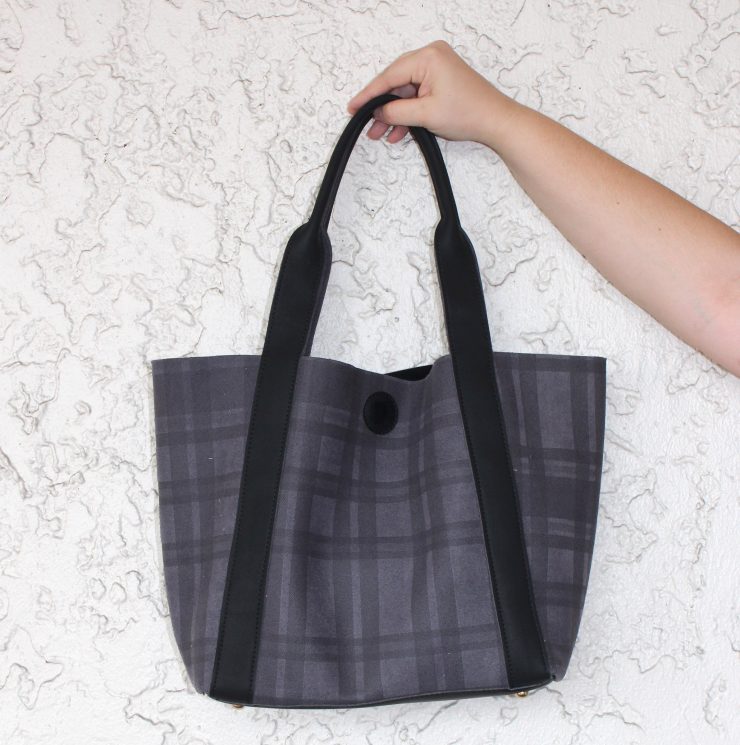 A photo of the Preppy Plaid Tote product