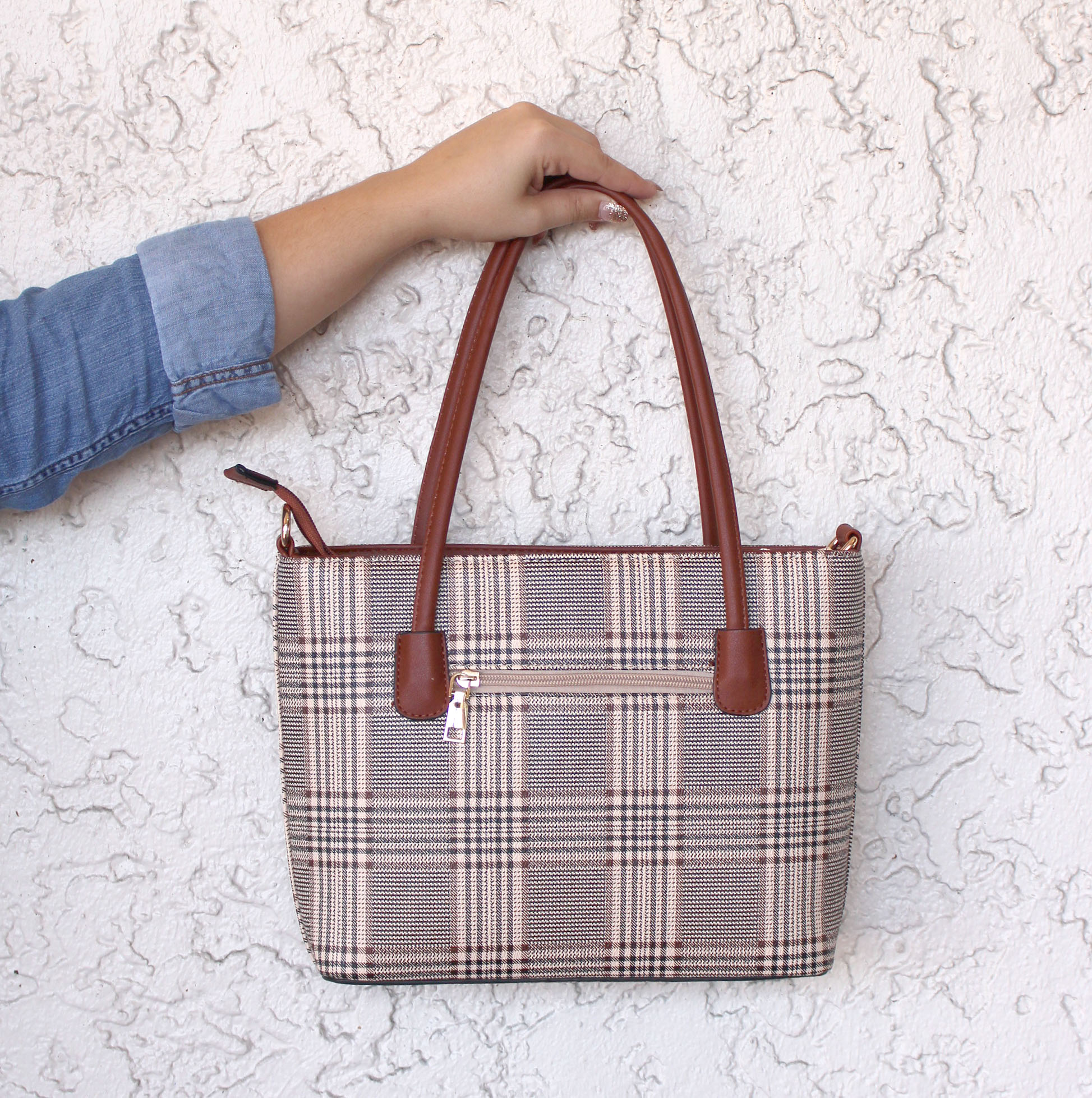 Plaid purse hotsell
