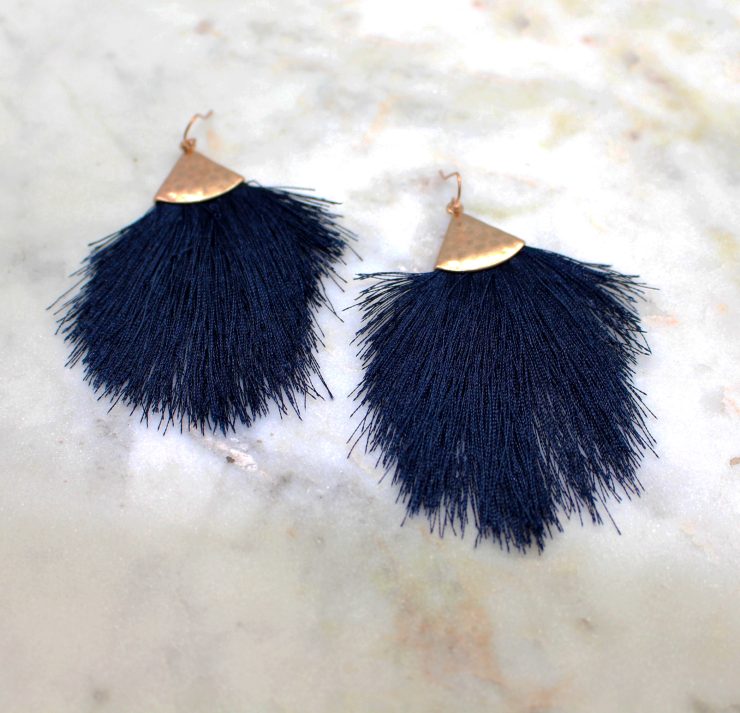 A photo of the Tassel Me Earrings product