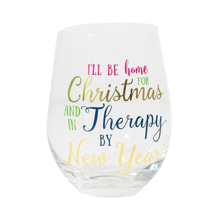 A photo of the Therapy By New Years Stemless Wine Glass product