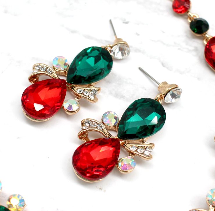 A photo of the Under The Mistletoe Necklace & Earrings product