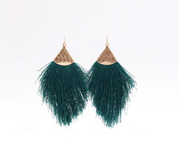 A photo of the Tassel Me Earrings product
