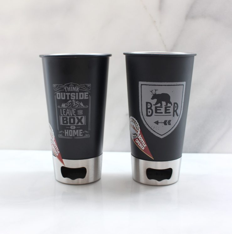 A photo of the Bottle Opener Beer Glass product