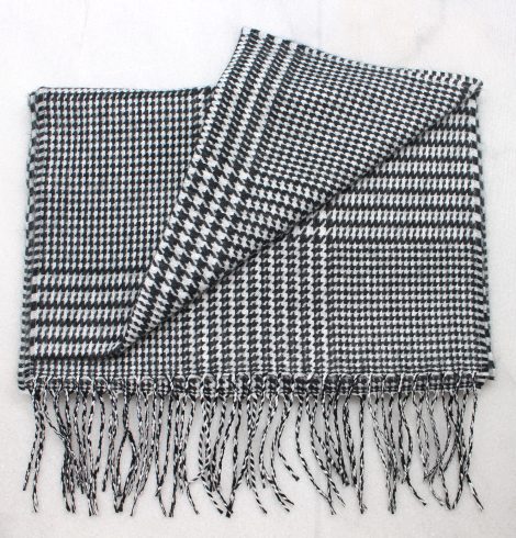 A photo of the Houndstooth Cashmere Feel Scarf product