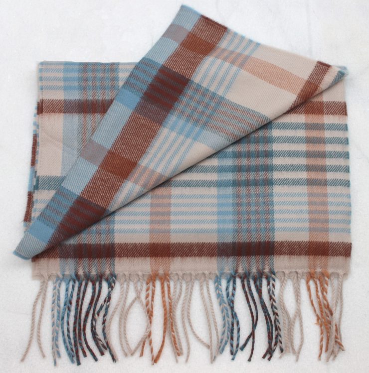 A photo of the Blue, Beige & Brown Plaid product