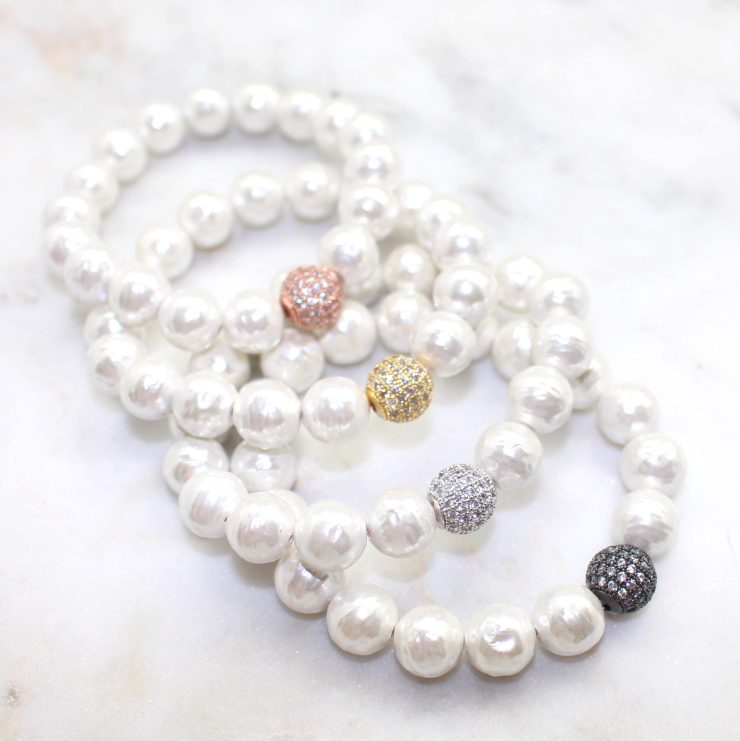 A photo of the Charlotte Pearl Bracelet product