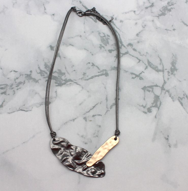 A photo of the Textured Plate Necklace product