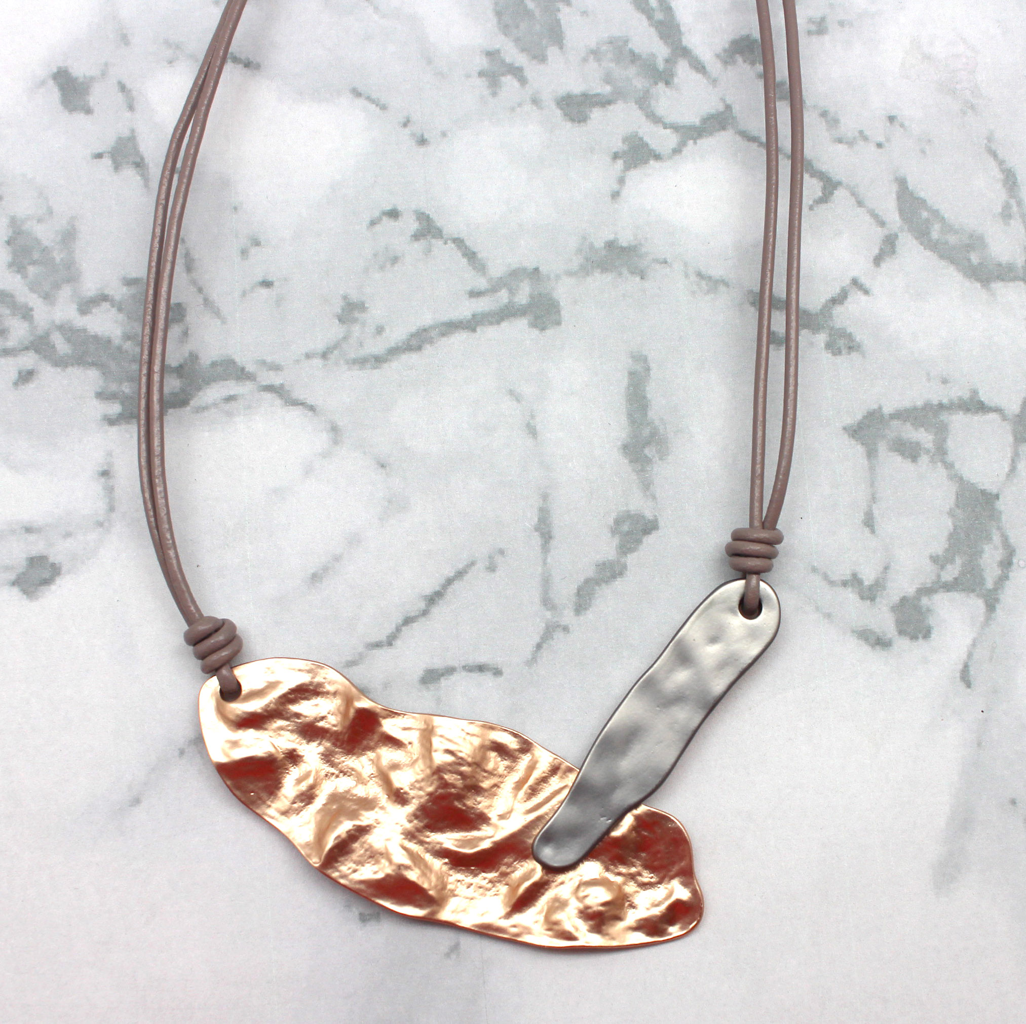 Textured Plate Necklace Best of Everything Online Shopping