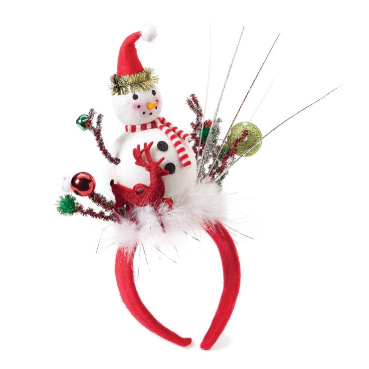 A photo of the Snowman With LED Reindeer Headband product