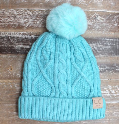 A photo of the Kids Pom Beanie product