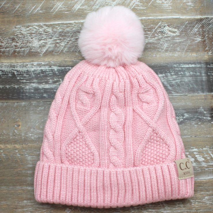 A photo of the Kids Pom Beanie product