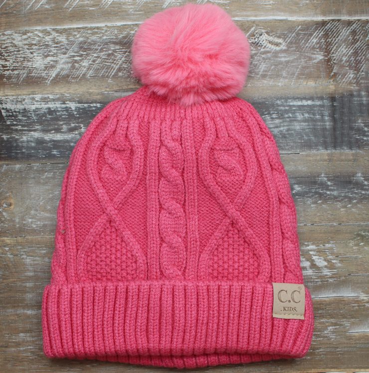 A photo of the Kids Pom Beanie product
