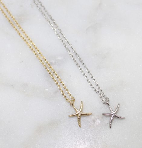 A photo of the Little Starfish Necklace product