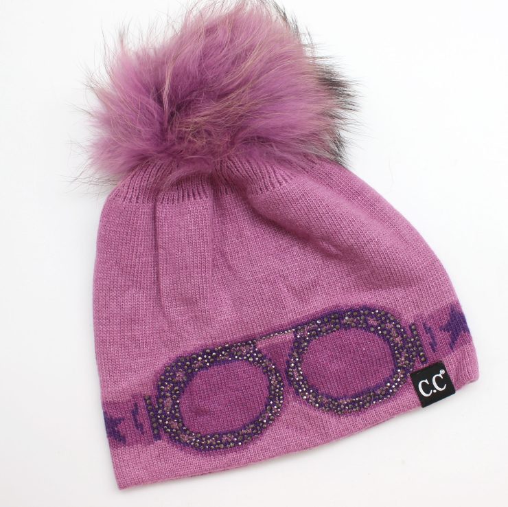 A photo of the Ski Goggle Pom Pom Beanie product