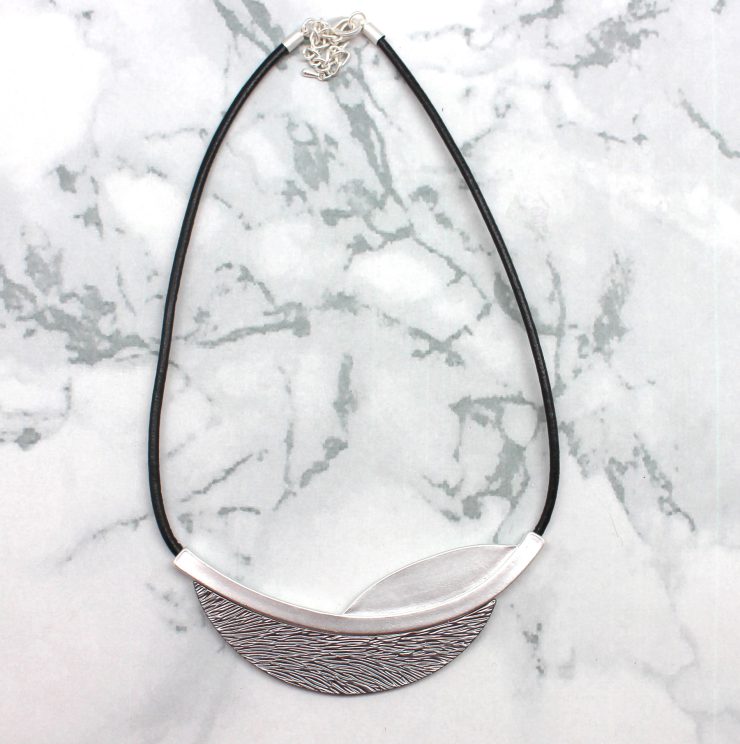A photo of the Textured Plate Necklace product