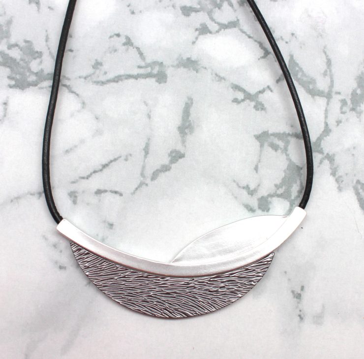 A photo of the Textured Plate Necklace product