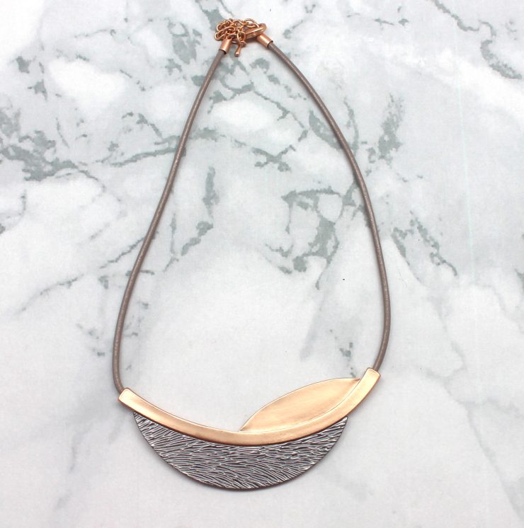 A photo of the Textured Plate Necklace product