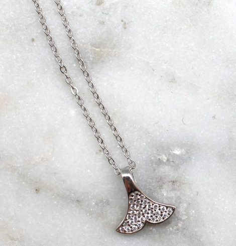 A photo of the Whale Tail Necklace product