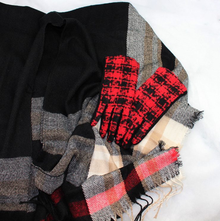 A photo of the Pristine Plaid Poncho product