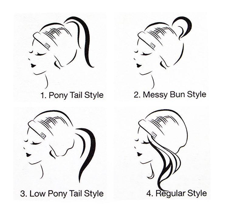 A photo of the Ponytail Beanie product