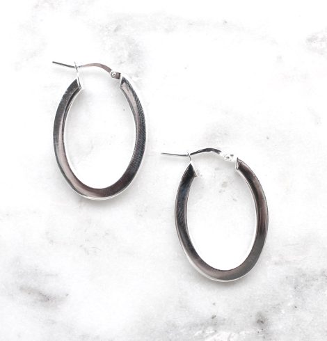 A photo of the Bari Hoop Earrings product