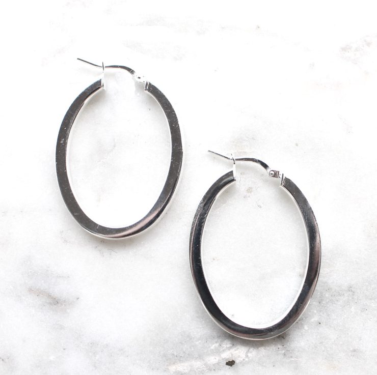 A photo of the Bari Hoop Earrings product