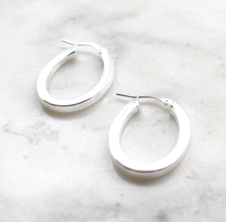 A photo of the Bari Hoop Earrings product