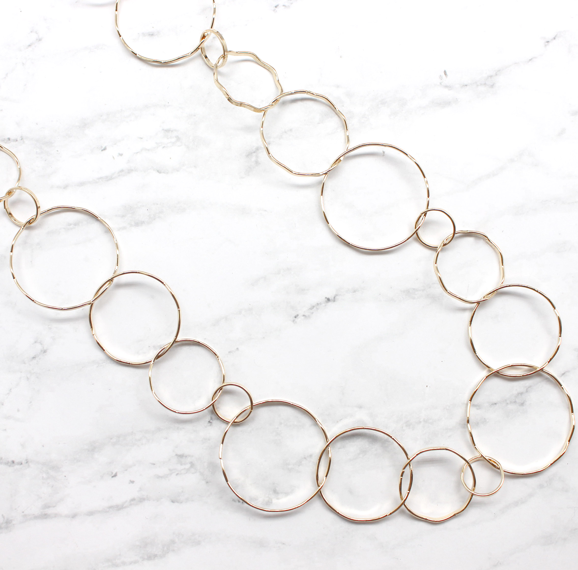 Long Bubble Link Necklace Best of Everything Online Shopping