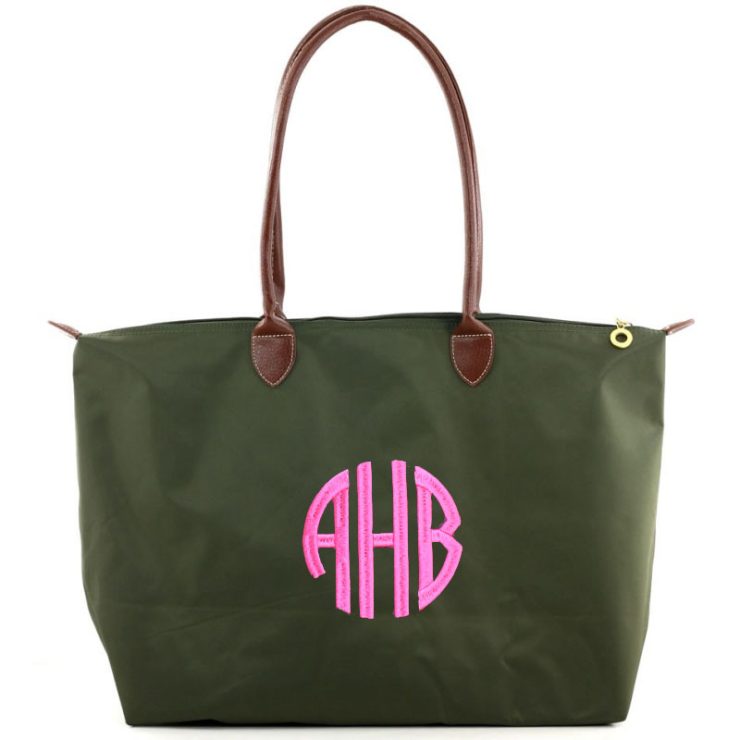 A photo of the Large Nylon Tote - Monogram Me! product