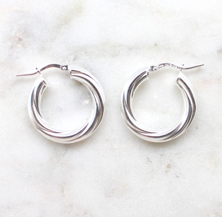 A photo of the Positano Hoop Earrings product