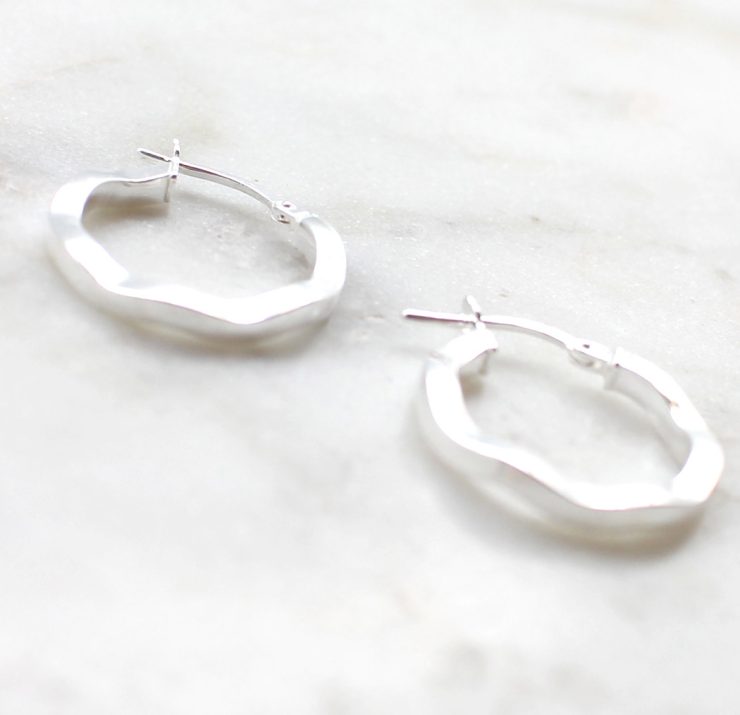 A photo of the Vicenza Hoop Earrings product