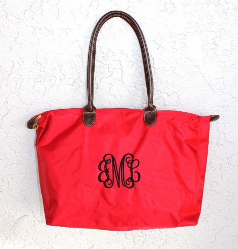 A photo of the Large Nylon Tote - Monogram Me! product