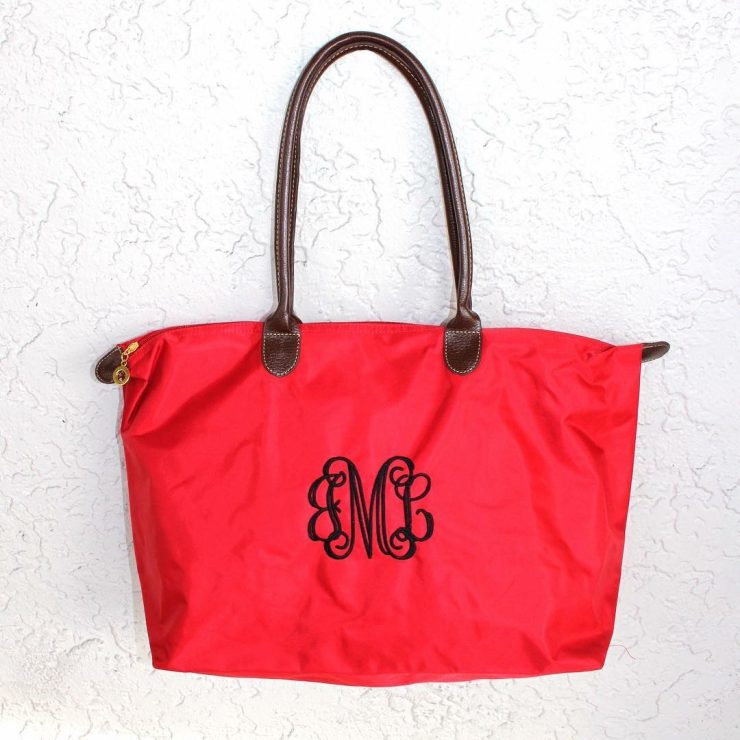 A photo of the Large Nylon Tote - Monogram Me! product