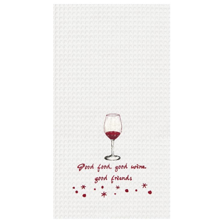 A photo of the Good Food, Good Wine Kitchen Towel product