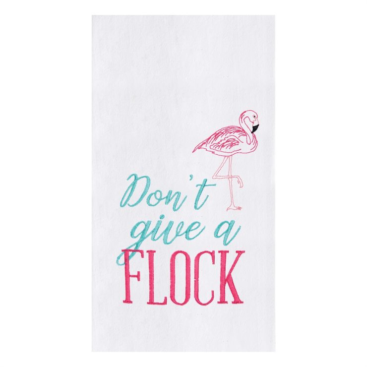 A photo of the Don't Give A Flock Kitchen Towel product