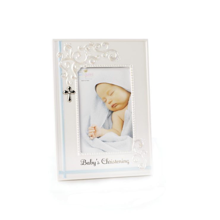 A photo of the Baby's Christening Photo Frame product