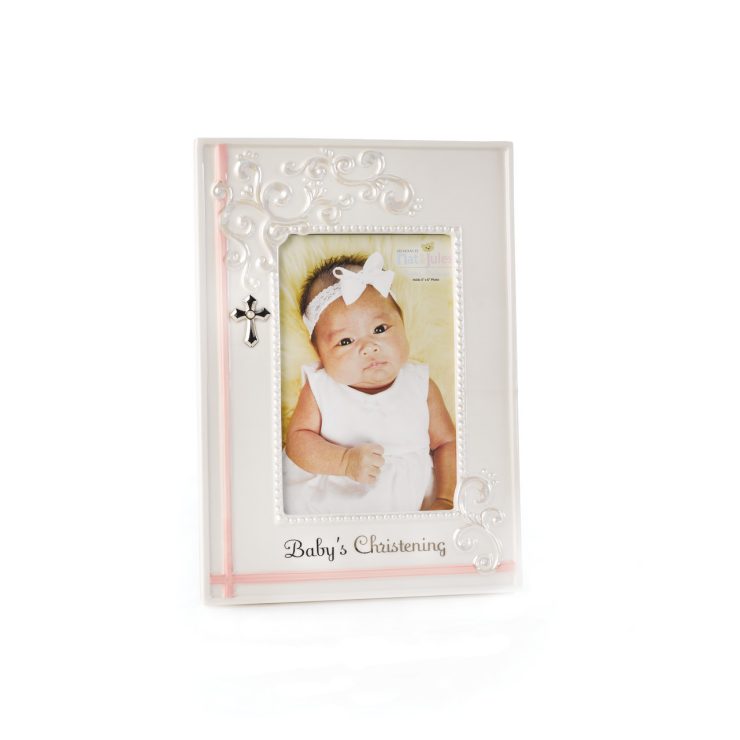 A photo of the Baby's Christening Photo Frame product