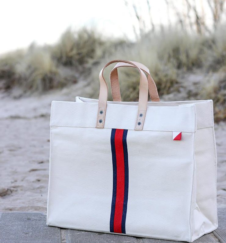 A photo of the Box Stripe Tote Bag product
