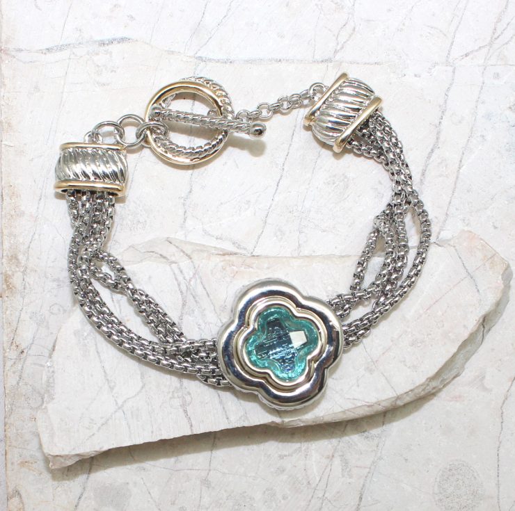 A photo of the Clover Toggle Bracelet product