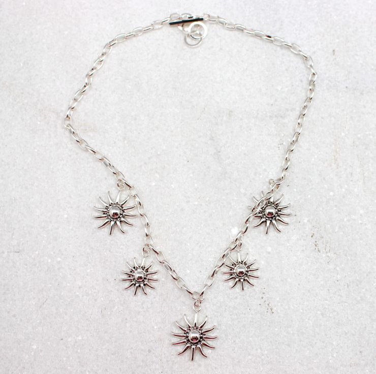 A photo of the Firey Sun Necklace product